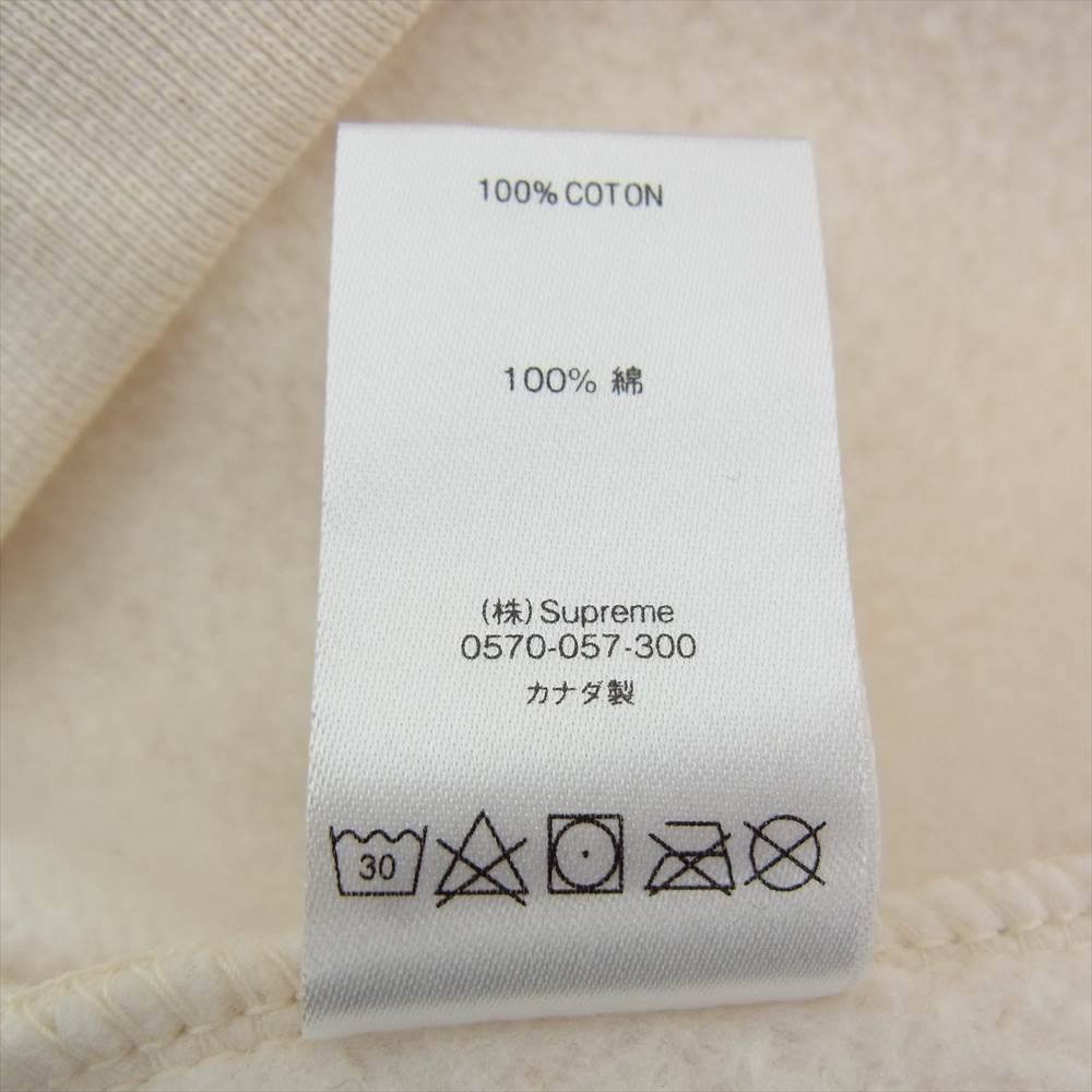 Supreme シュプリーム 20AW Enterprises Hooded Sweatshirt エンタープライズ フーデッド 刺繍 プルオーバー パーカー オフホワイト系 M【極上美品】【中古】