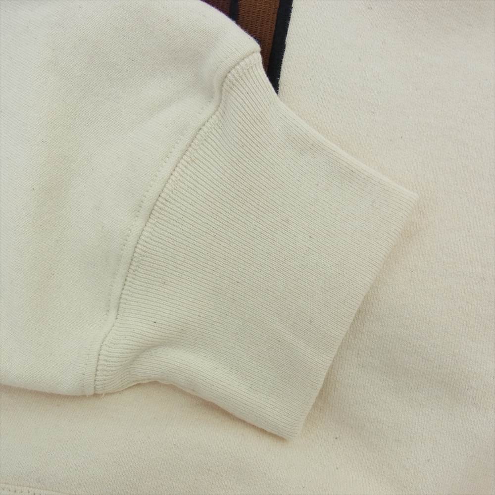 Supreme シュプリーム 20AW Enterprises Hooded Sweatshirt エンタープライズ フーデッド 刺繍 プルオーバー パーカー オフホワイト系 M【極上美品】【中古】