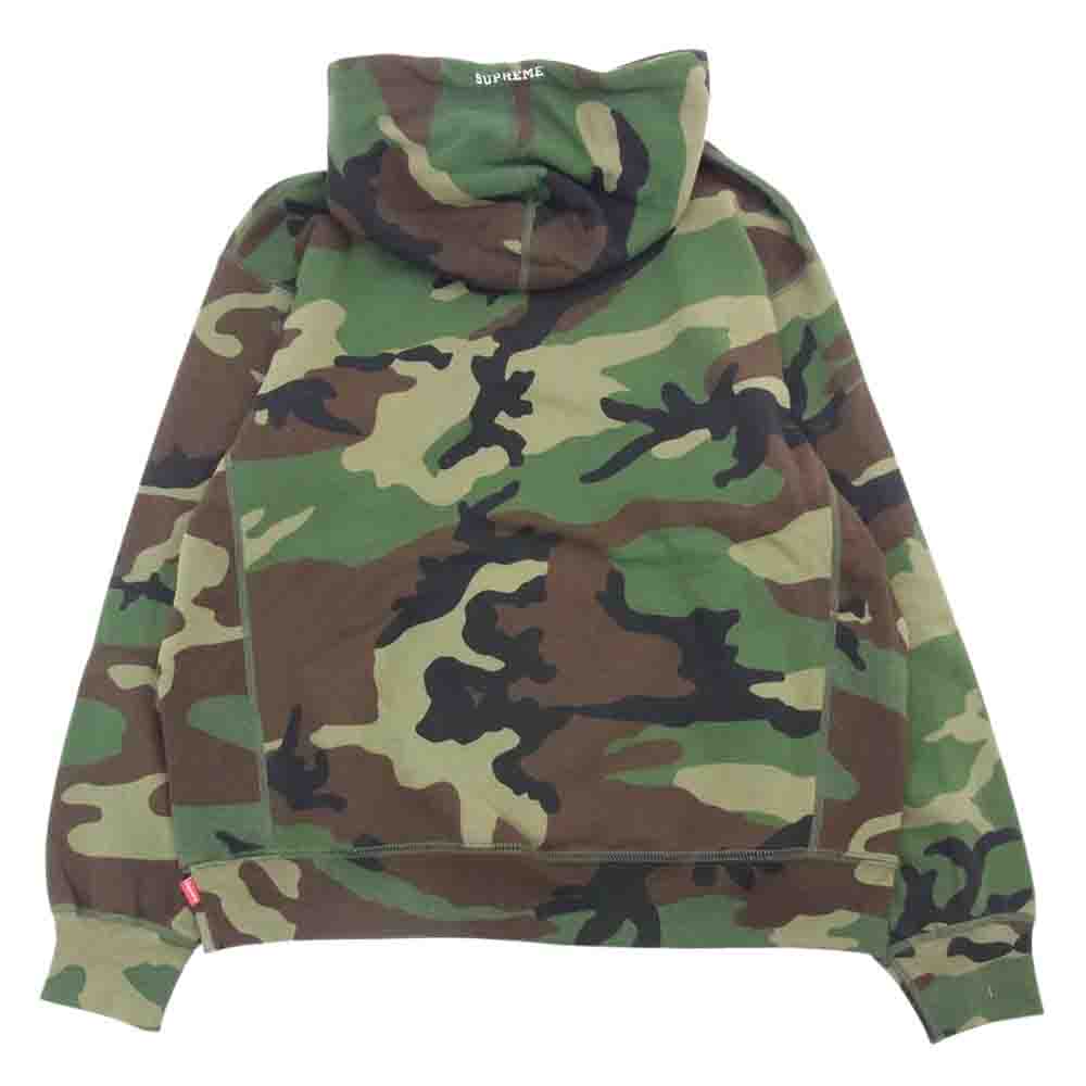 Supreme シュプリーム 21SS Swarovski S Logo Hooded Sweatshirt スワロフスキー Sロゴ フーデッド パーカー カモ柄 カーキ系 M【新古品】【未使用】【中古】