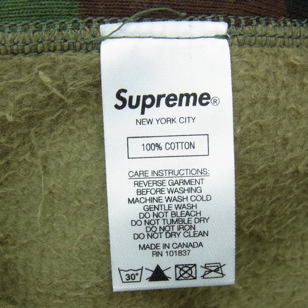 Supreme シュプリーム 21SS Swarovski S Logo Hooded Sweatshirt スワロフスキー Sロゴ フーデッド パーカー カモ柄 カーキ系 M【新古品】【未使用】【中古】