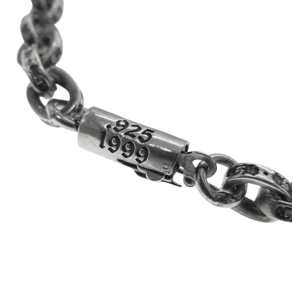 CHROME HEARTS クロムハーツ（原本無） ペーパーチェーン ブレスレット 8inch 8インチ シルバー系【中古】