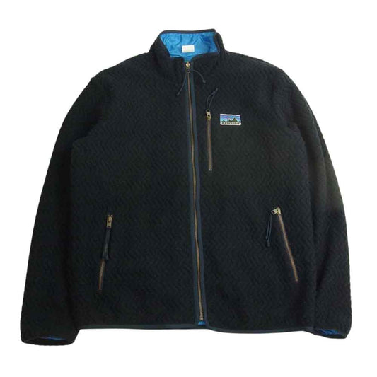 patagonia パタゴニア 18AW 26925F 18年製 限定 Woolie Fleece Reversible Jacket ウーリー フリース リバーシブル ジャケット ネイビー系 L【中古】