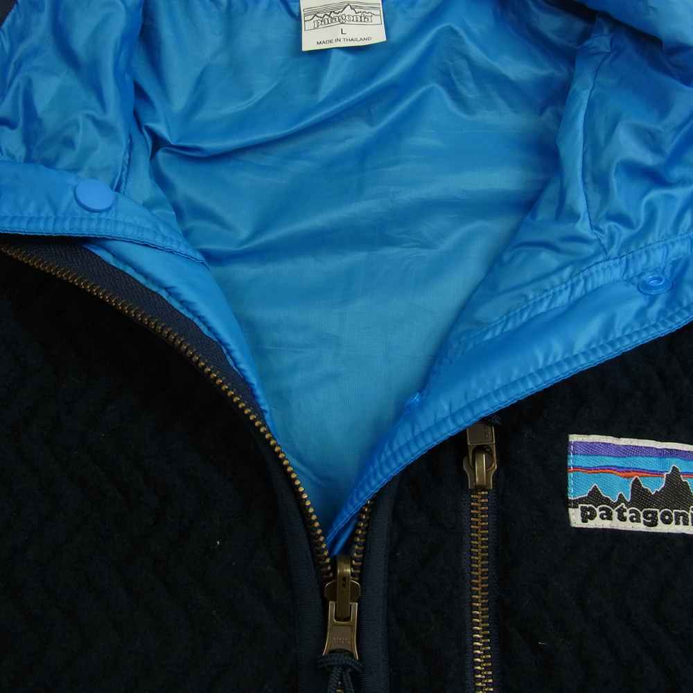 patagonia パタゴニア 18AW 26925F 18年製 限定 Woolie Fleece Reversible Jacket ウーリー フリース リバーシブル ジャケット ネイビー系 L【中古】