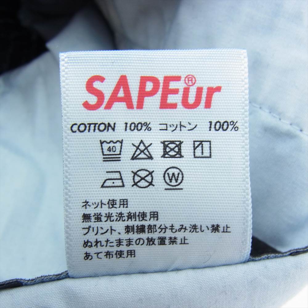 サプール  A0021-176 Denim Track Pants デニム トラックパンツ インディゴ インディゴブルー系 L【新古品】【未使用】【中古】