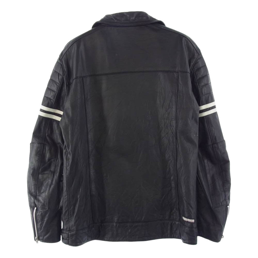 NEIGHBORHOOD ネイバーフッド 18AW TSNH-JK15 04AW FURY ダブル ライダースジャケット レザージャケット ブラック系 L【中古】