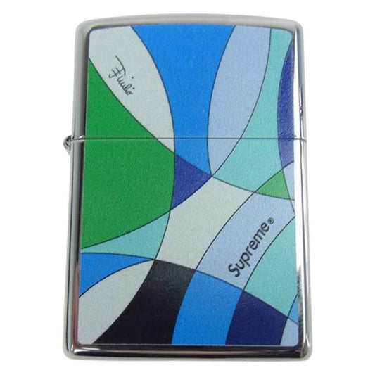 Supreme シュプリーム EMILIO PUCCI ZIPPO ジッポ ライター ブルー系 マルチカラー系【新古品】【未使用】【中古】