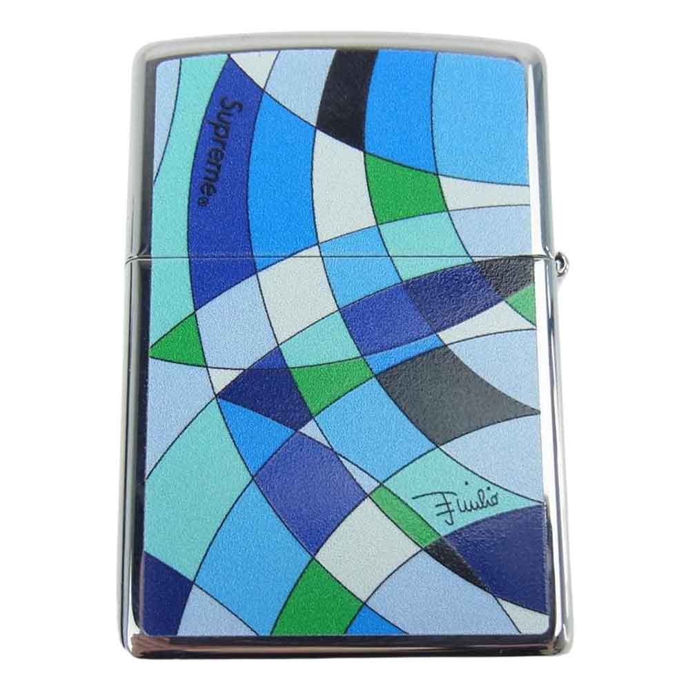 Supreme シュプリーム EMILIO PUCCI ZIPPO ジッポ ライター ブルー系 マルチカラー系【新古品】【未使用】【中古】