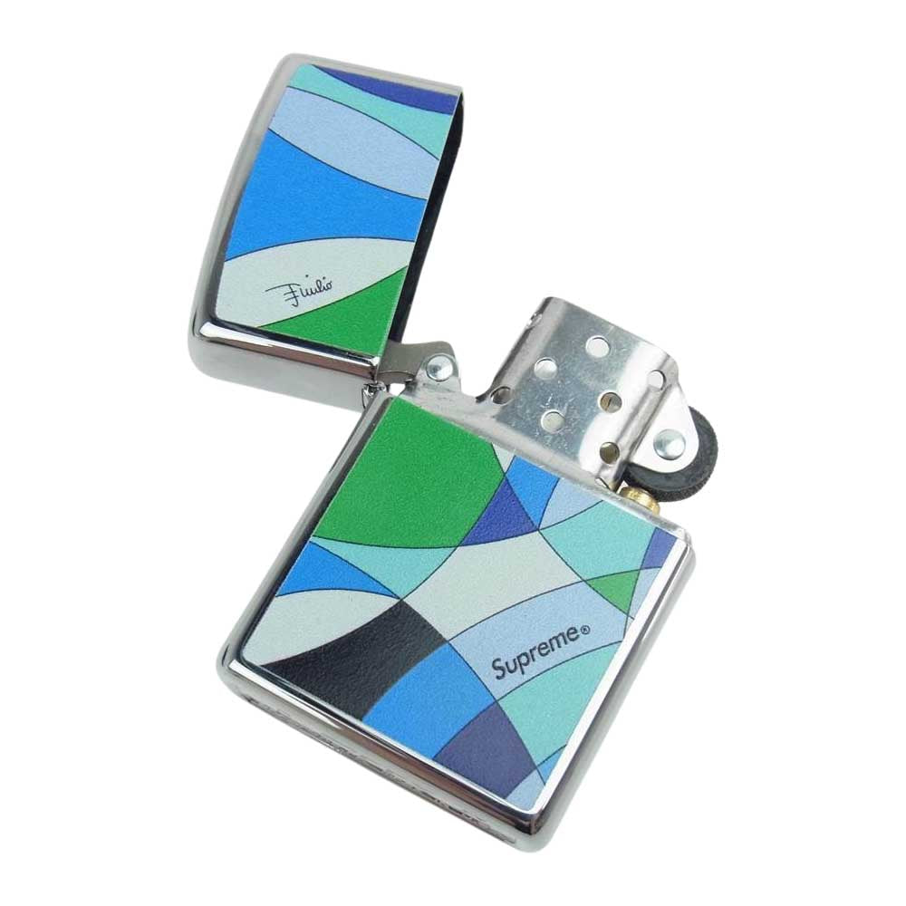 Supreme シュプリーム EMILIO PUCCI ZIPPO ジッポ ライター ブルー系 マルチカラー系【新古品】【未使用】【中古】