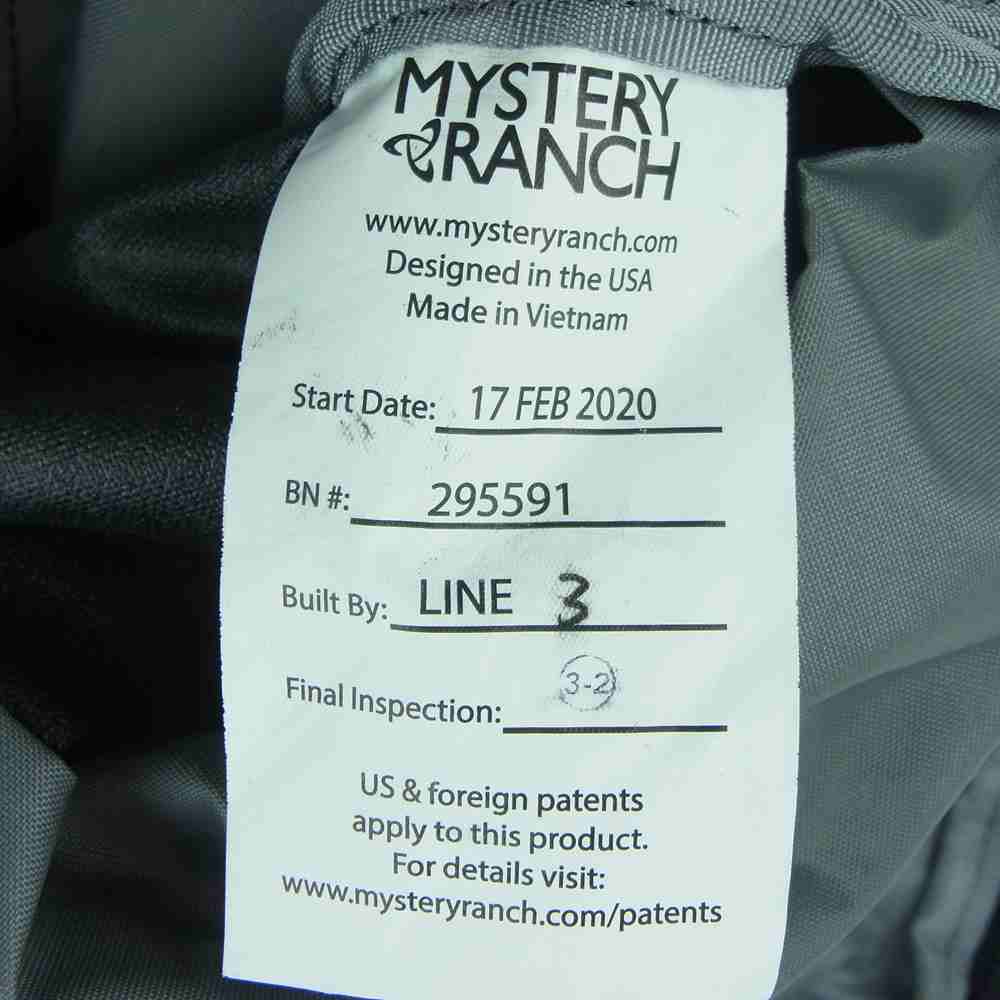 MYSTERY RANCH ミステリーランチ PRIZE FIGHTER プライズファイター バックパック リュック ブラック系【中古】