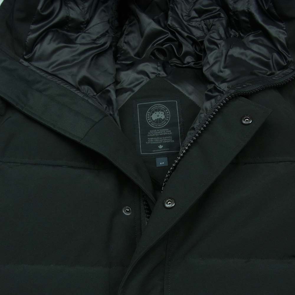 CANADA GOOSE カナダグース 3804MB 国内正規 サザビーリーグ BLACK LABEL MACMILLAN PARKA マクミラン パーカー ダウン ジャケット ブラック系 S【中古】