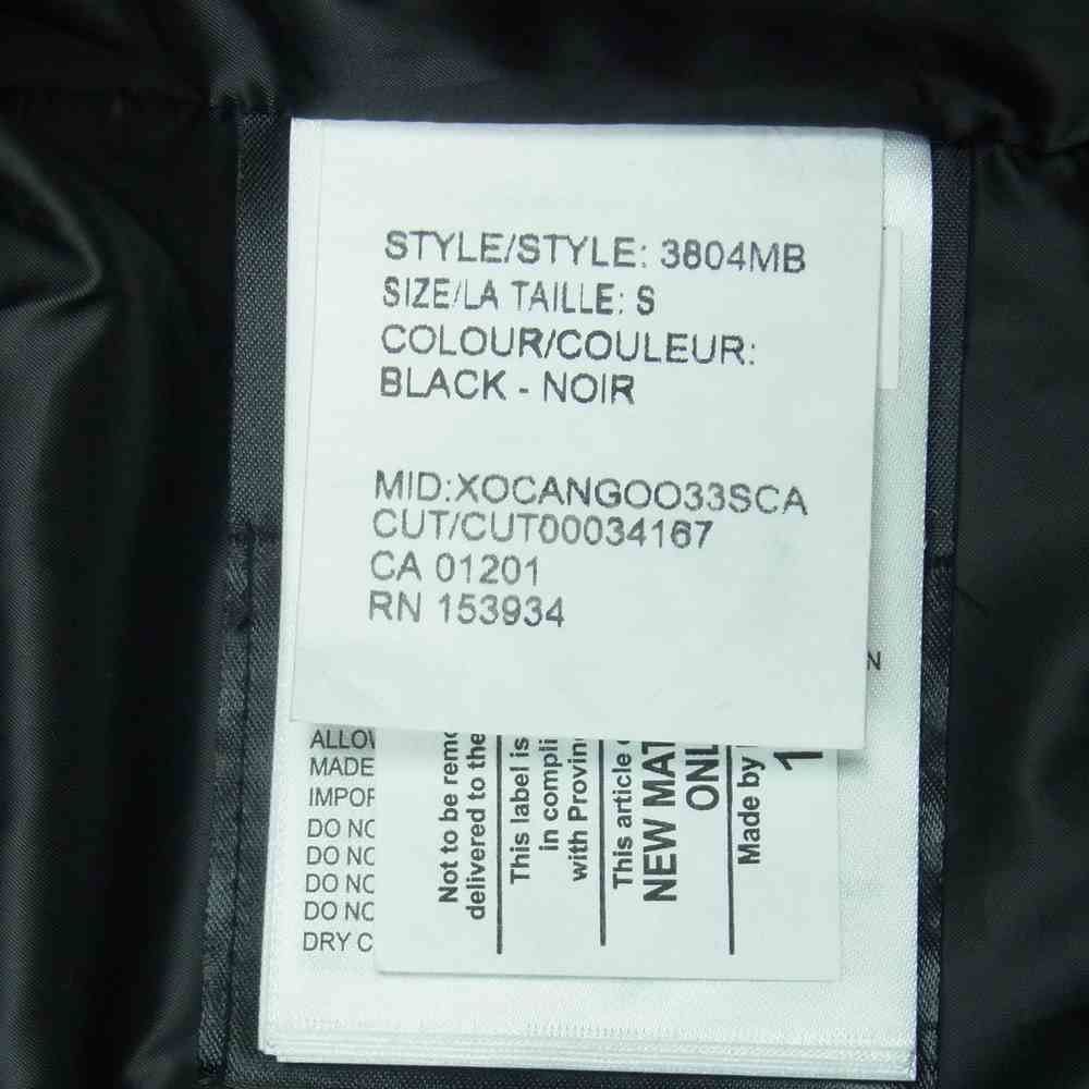 CANADA GOOSE カナダグース 3804MB 国内正規 サザビーリーグ BLACK LABEL MACMILLAN PARKA マクミラン パーカー ダウン ジャケット ブラック系 S【中古】