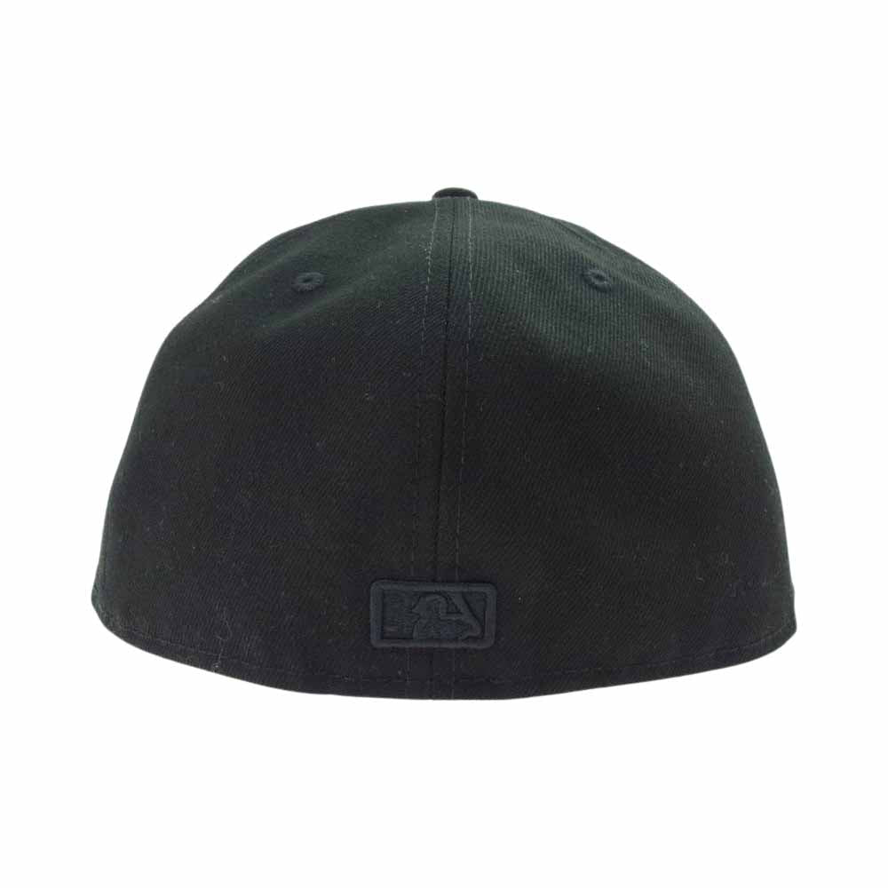 NEW ERA ニューエラ NY ヤンキース ロゴ ベースボール キャップ ブラック系 58.7【美品】【中古】