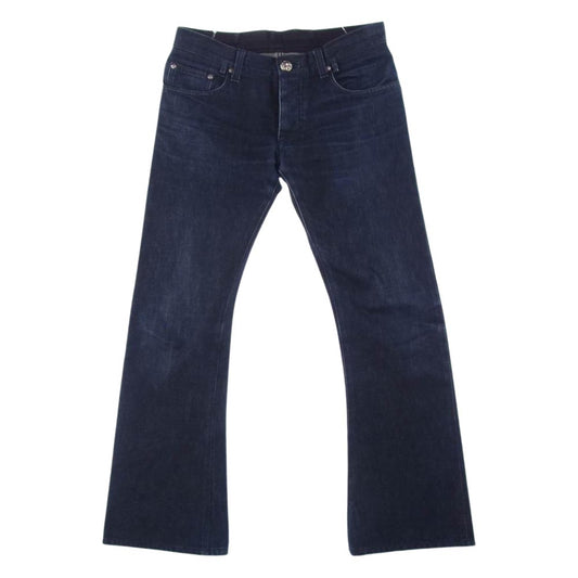 CHROME HEARTS クロムハーツ（原本無） クロスボール ホースシュー ボタン  ブーツカット JVP デニムパンツ インディゴブルー系 31【中古】