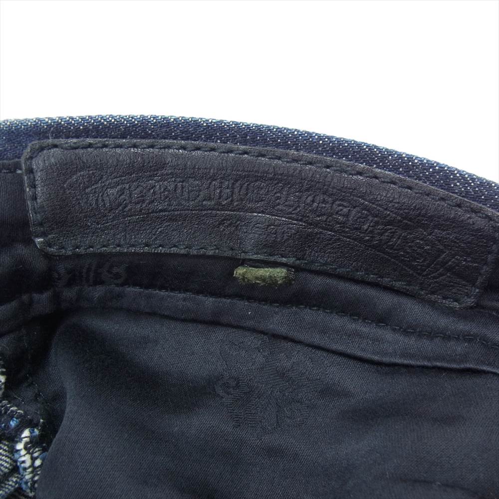 CHROME HEARTS クロムハーツ（原本無） クロスボール ホースシュー ボタン  ブーツカット JVP デニムパンツ インディゴブルー系 31【中古】