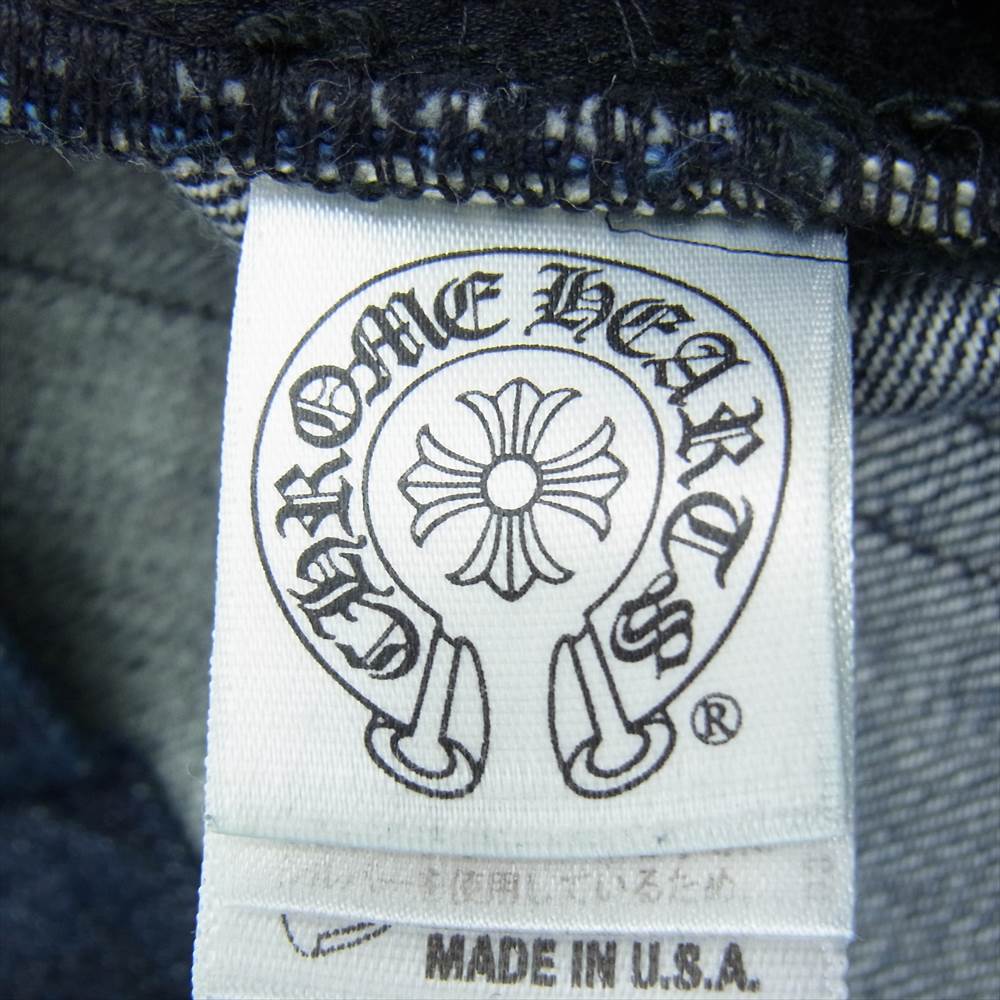 CHROME HEARTS クロムハーツ（原本無） クロスボール ホースシュー ボタン  ブーツカット JVP デニムパンツ インディゴブルー系 31【中古】