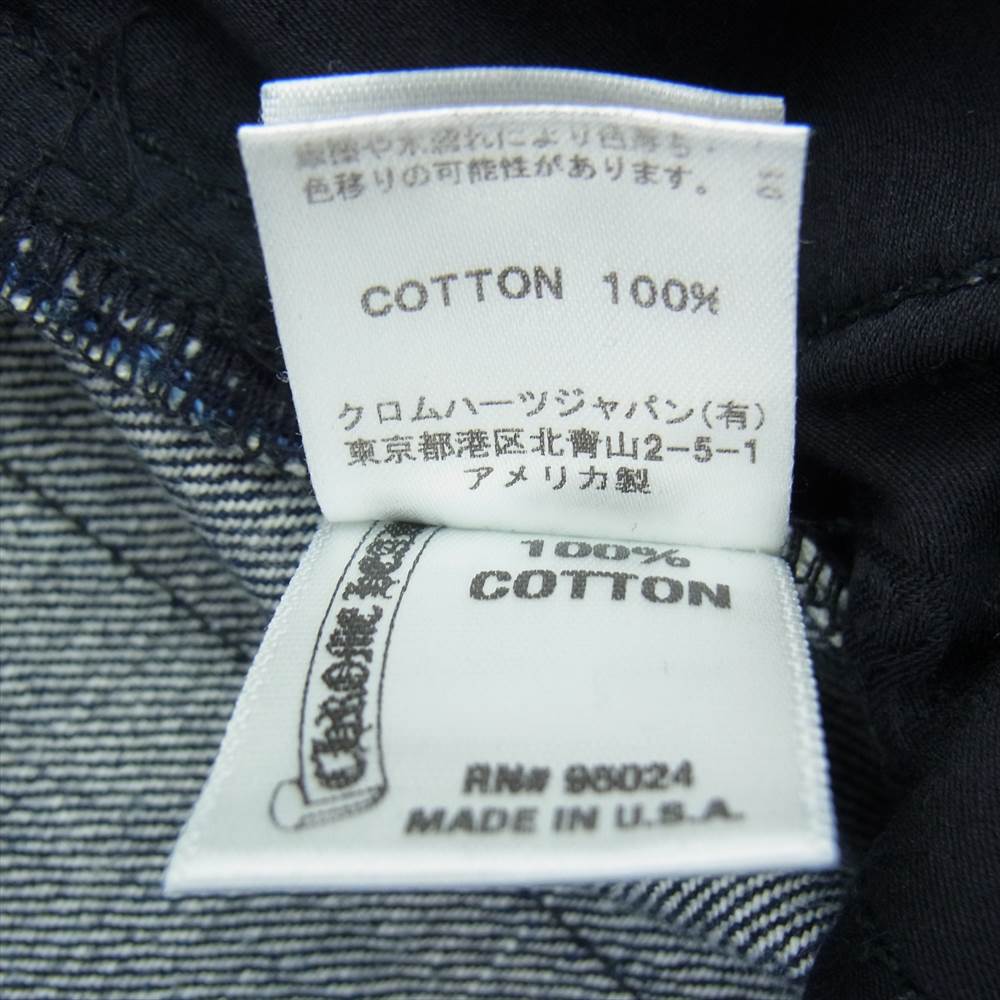 CHROME HEARTS クロムハーツ（原本無） クロスボール ホースシュー ボタン  ブーツカット JVP デニムパンツ インディゴブルー系 31【中古】