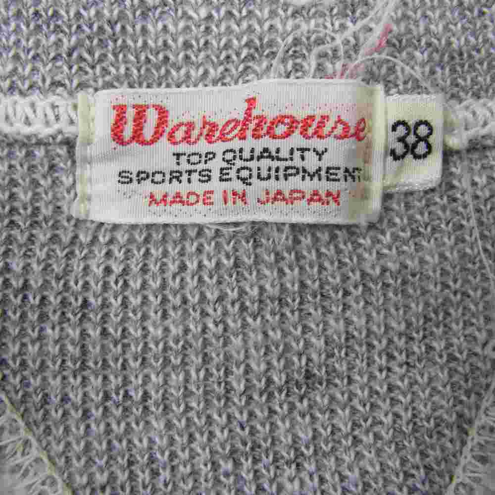 WAREHOUSE ウエアハウス 両V霜降り スウェット  グレー系 38【中古】