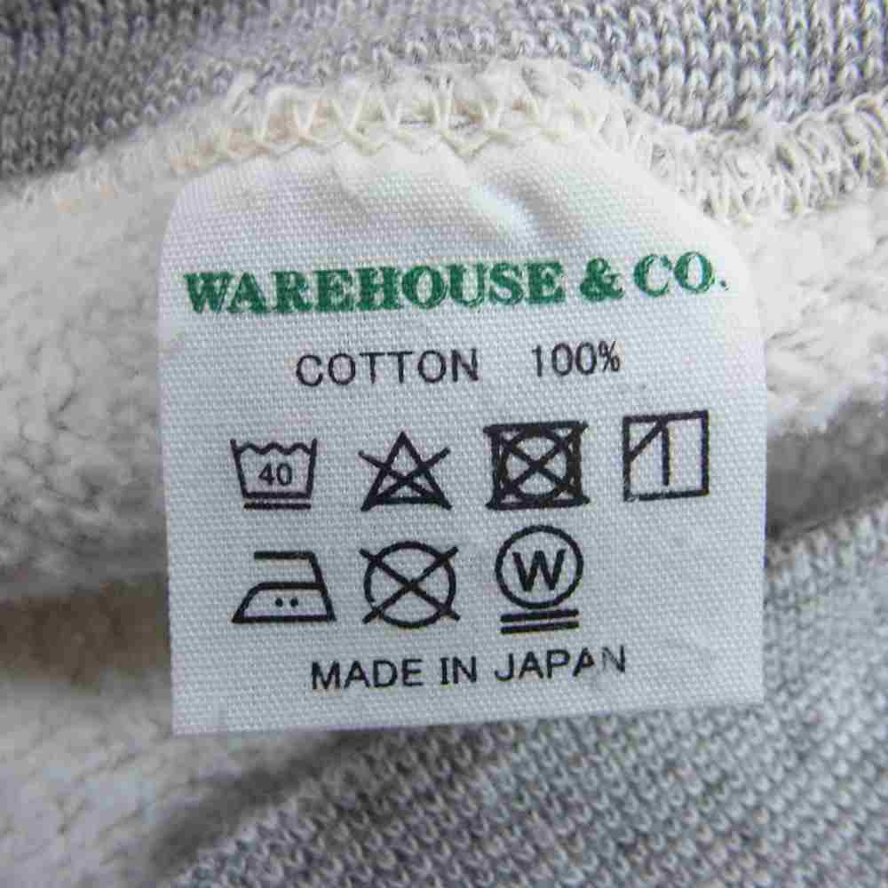 WAREHOUSE ウエアハウス 両V霜降り スウェット  グレー系 38【中古】