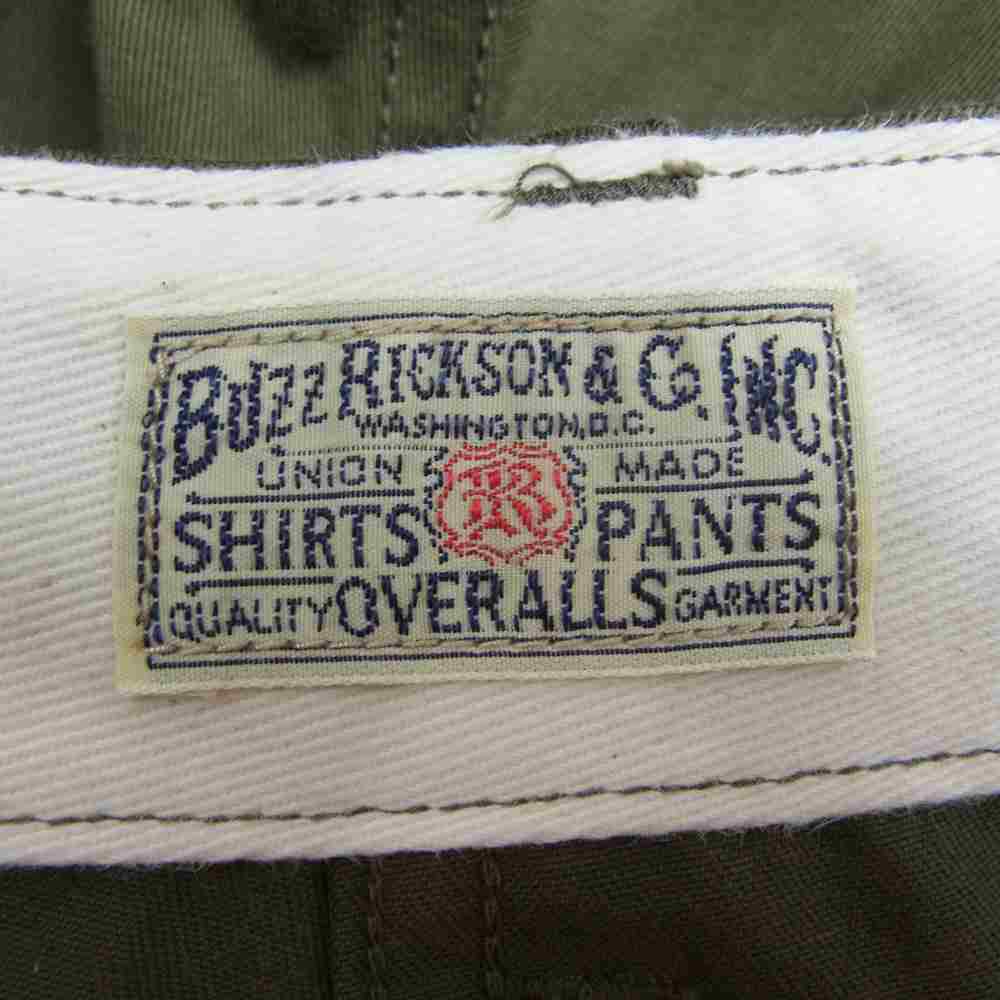Buzz Rickson's バズリクソンズ BR40025 ORIGINAL SPEC CHINO オリジナル スペック チノ ワーク パンツ カーキ系 31【中古】
