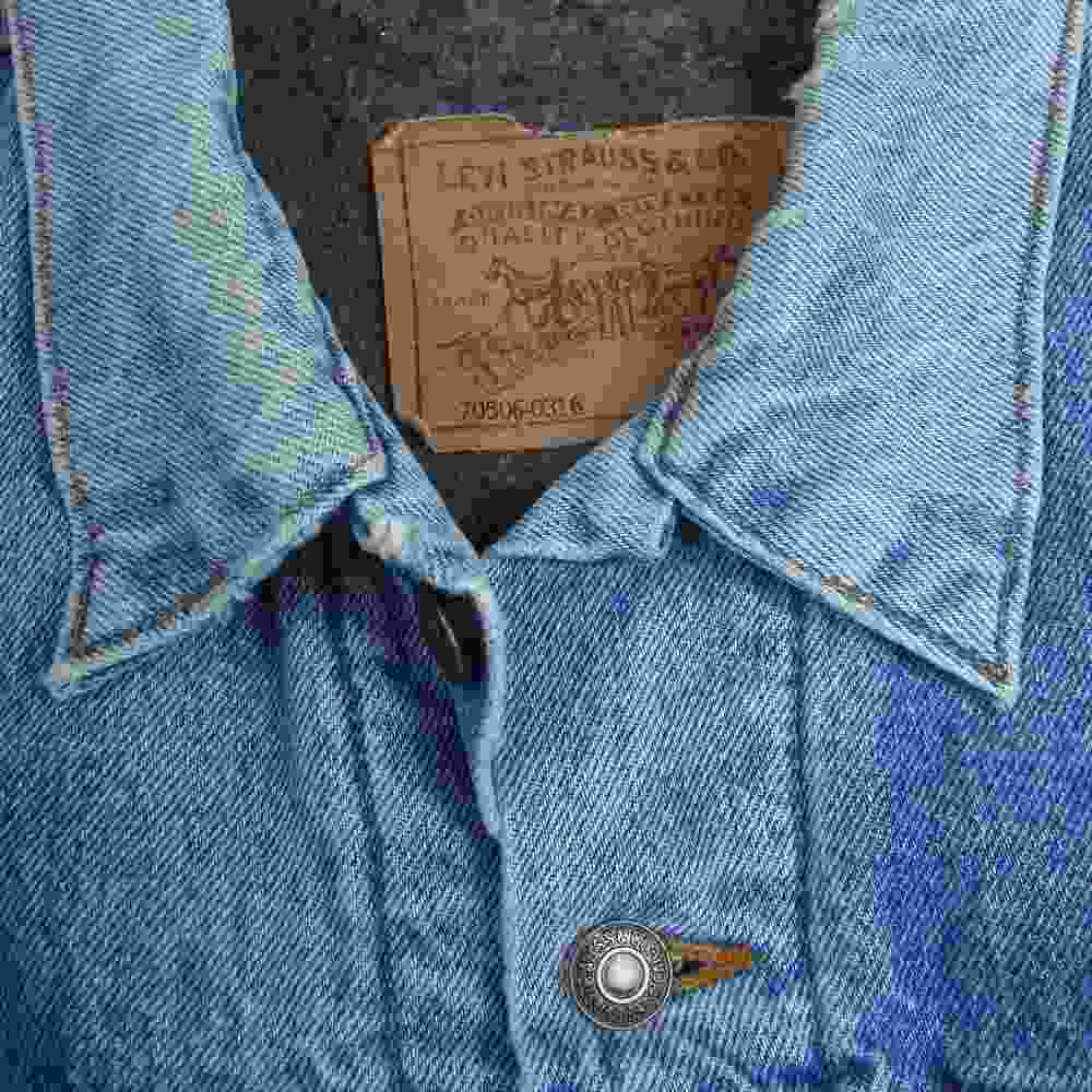 Levi's リーバイス 70505-0316 90s 裏ブランケットボタン裏刻印527 デニム ジャケット インディゴブルー系 42【中古】
