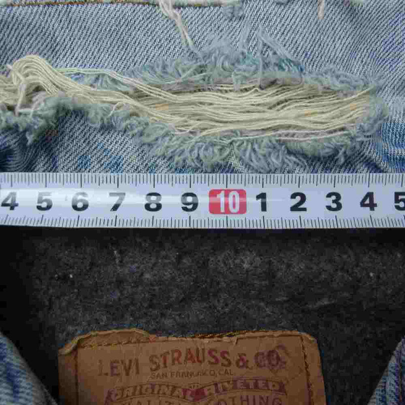 Levi's リーバイス 70505-0316 90s 裏ブランケットボタン裏刻印527 デニム ジャケット インディゴブルー系 42【中古】