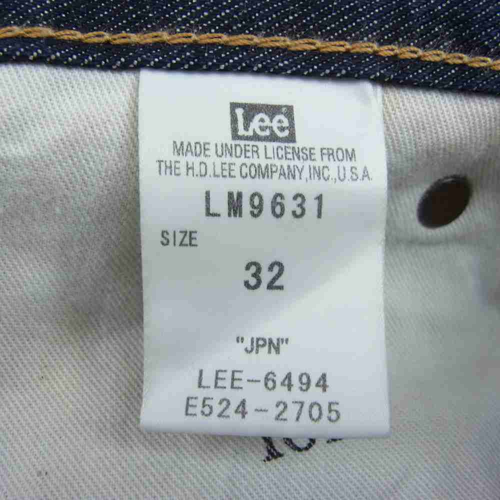 Lee リー LM9631 101Project TIGHT STRAIGHT タイト ストレート デニム パンツ インディゴブルー系 34【中古】