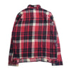 WOOLRICH ウールリッチ CPO チェック 裏フリース シャツ レッド系 M【中古】