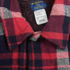 WOOLRICH ウールリッチ CPO チェック 裏フリース シャツ レッド系 M【中古】