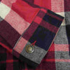 WOOLRICH ウールリッチ CPO チェック 裏フリース シャツ レッド系 M【中古】