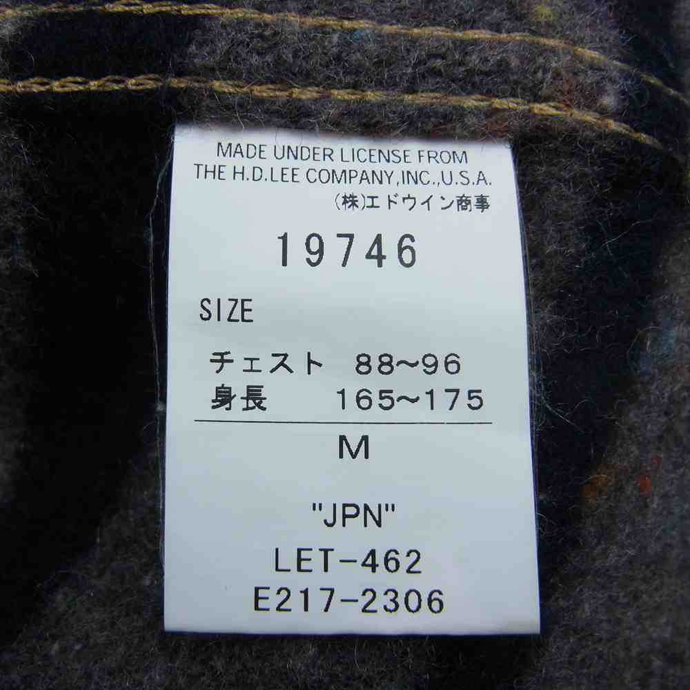 Lee リー 19746 STORM RIDER 裏地ブランケット ストームライダー デニム ジャケット インディゴブルー系 M【中古】