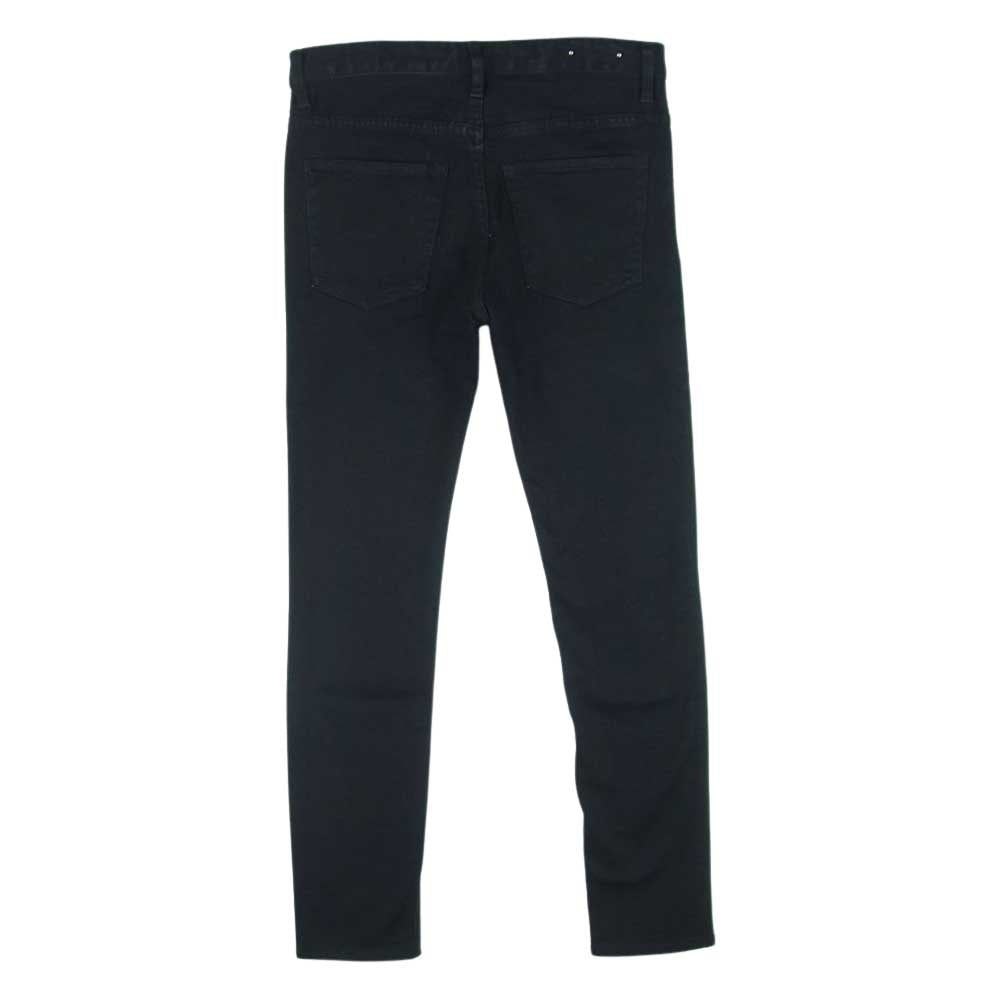 MINEDENIM マインデニム 21SS 2103-1001-99-302 Lettered S. Slim STR 5pocket OWS ダメージ加工 レター スリム ジーンズ デニム パンツ ブラック系 7【中古】