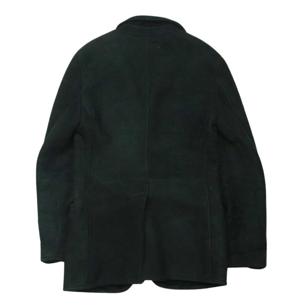 DOLCE&GABBANA ドルチェアンドガッバーナ G2703L 国内正規品 リアルムートン レザー ジャケット イタリア製 ブラック系 44【中古】