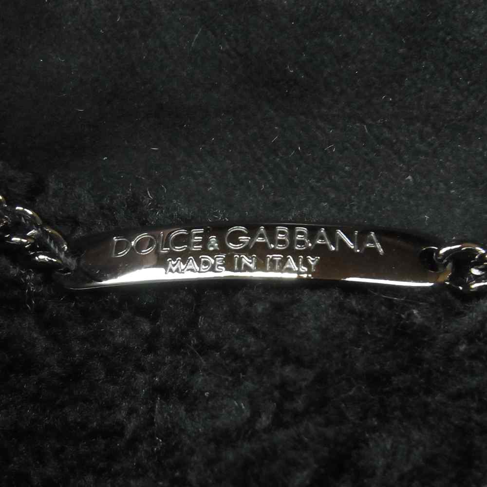 DOLCE&GABBANA ドルチェアンドガッバーナ G2703L 国内正規品 リアルムートン レザー ジャケット イタリア製 ブラック系 44【中古】