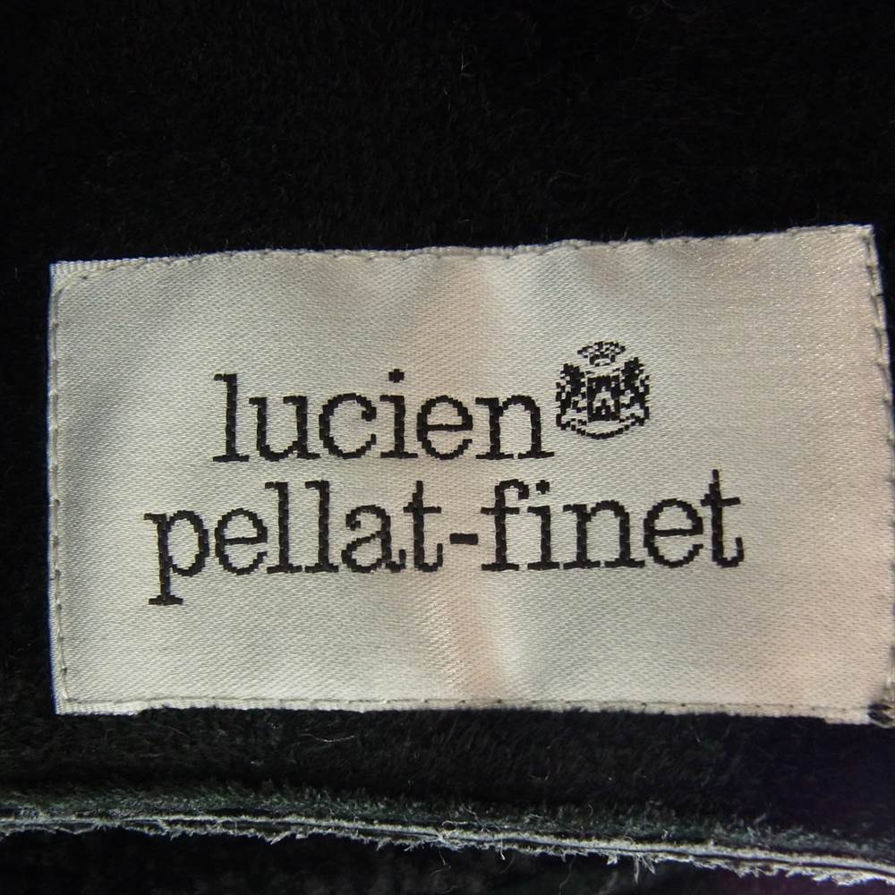 Lucien Pellat-Finet ルシアンペラフィネ 国内正規品 フランス製 リアルムートン レザー バックスカル セミダブル ライダース ジャケット ブラック系 M【中古】