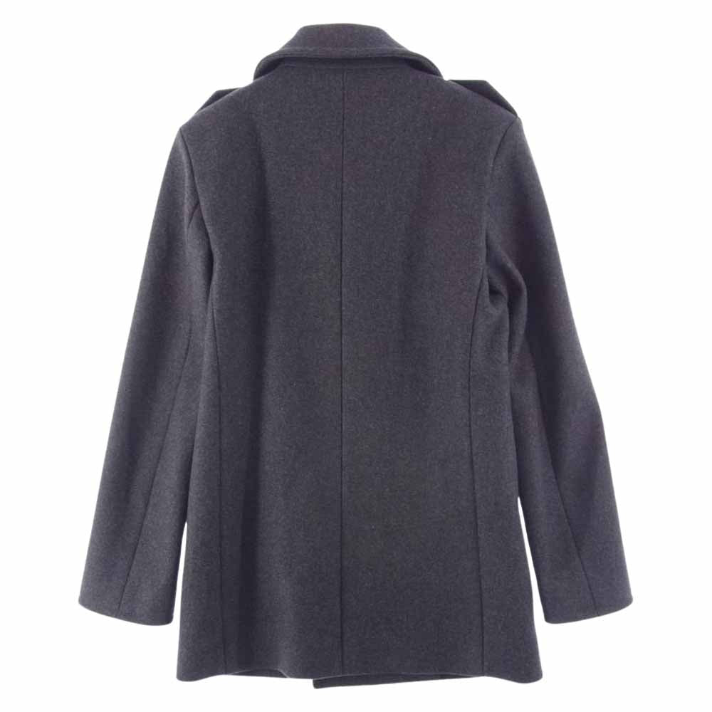 SAINT LAURENT サンローラン 15AW 394514 Y969J エディ期 メルトンウール Pコート ピーコート グレー系 46【中古】
