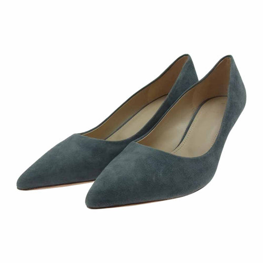 theory セオリー 01-9160305 スエード パンプス ヒール グレー系 37.5【中古】