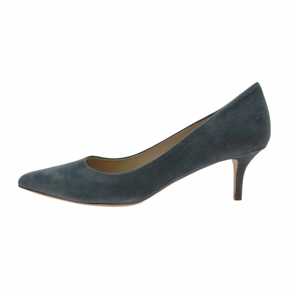theory セオリー 01-9160305 スエード パンプス ヒール グレー系 37.5【中古】
