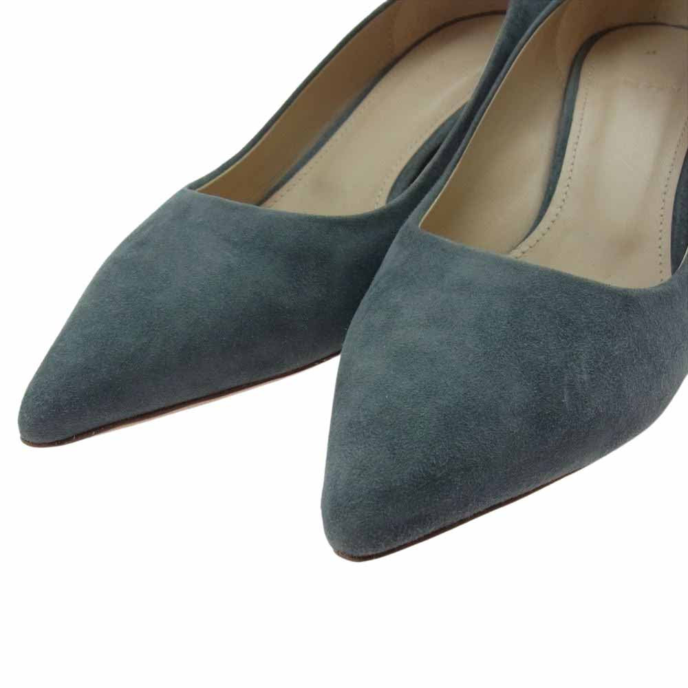 theory セオリー 01-9160305 スエード パンプス ヒール グレー系 37.5【中古】