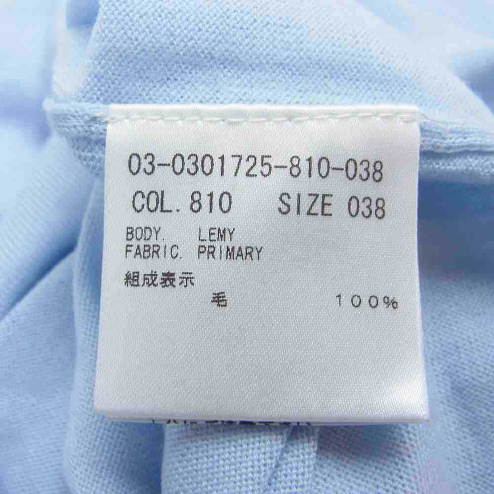 theory セオリー LUXE リュクス タグ付き 03-0301725 Vネック ニット セーター ブルー系 38【美品】【中古】
