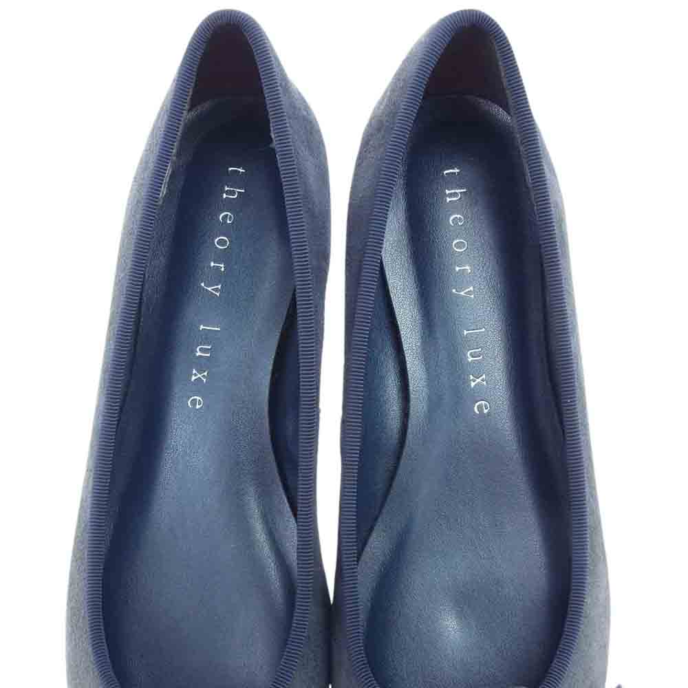 theory セオリー LUXE リュクス 03-9160870 フラット パンプス ネイビー系 36【中古】