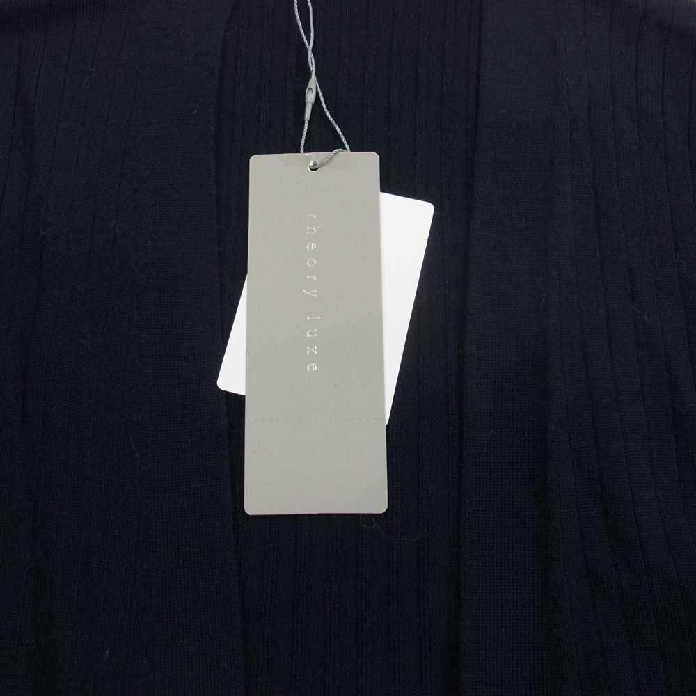 theory セオリー LUXE リュクス 03-9303786 ウール ロング カーディガン ネイビー系 38【中古】