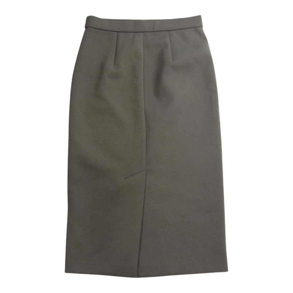 theory セオリー 20AW 01-0307021 Dry Jersey Skirt ドライジャージー バックスリット スカート ブラウン系【美品】【中古】