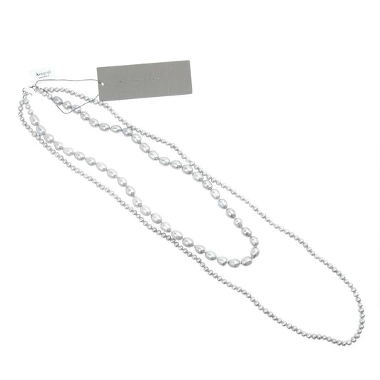 theory セオリー LUXE リュクス 03-9160833 ロング パール ネックレス シルバー系【中古】