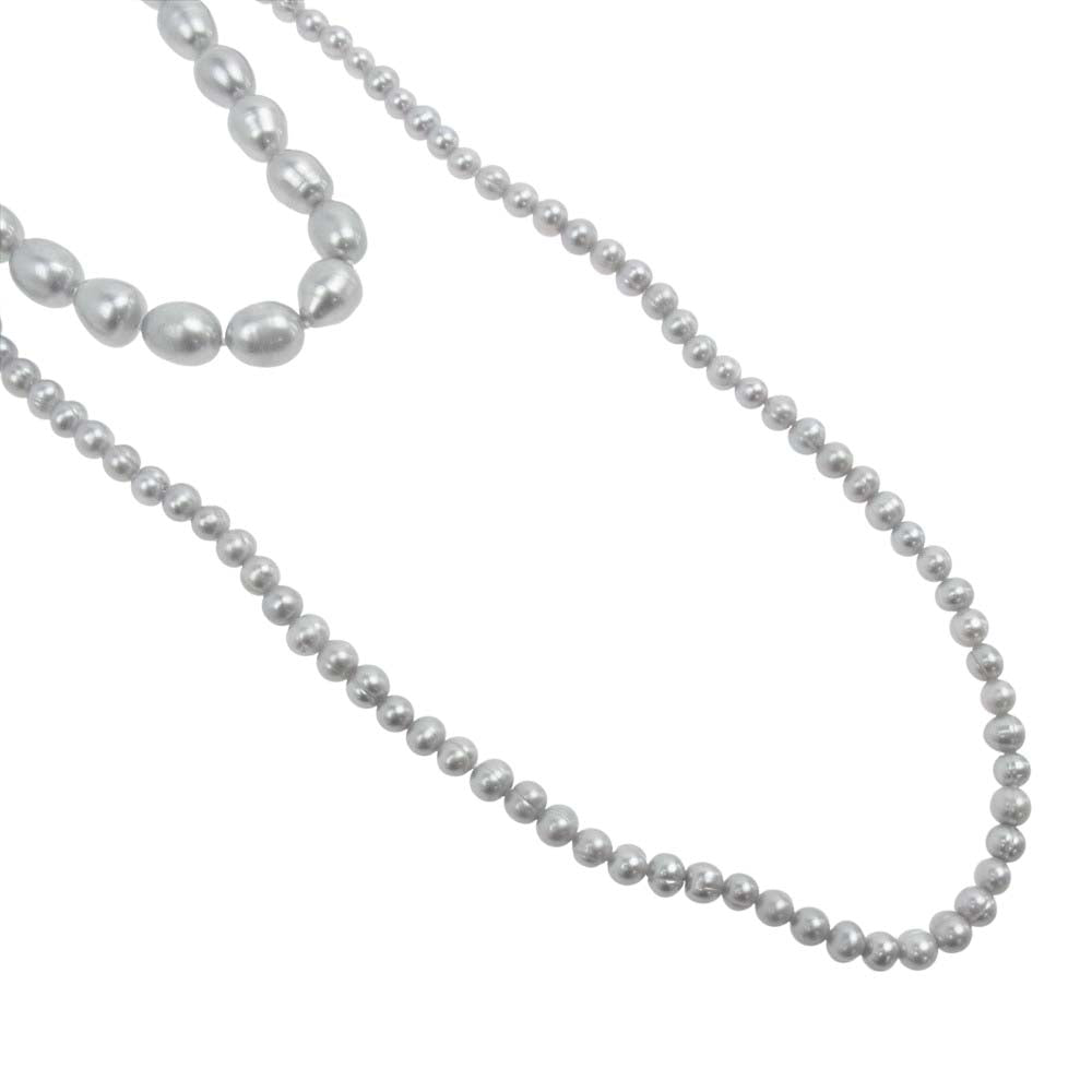 theory セオリー LUXE リュクス 03-9160833 ロング パール ネックレス シルバー系【中古】