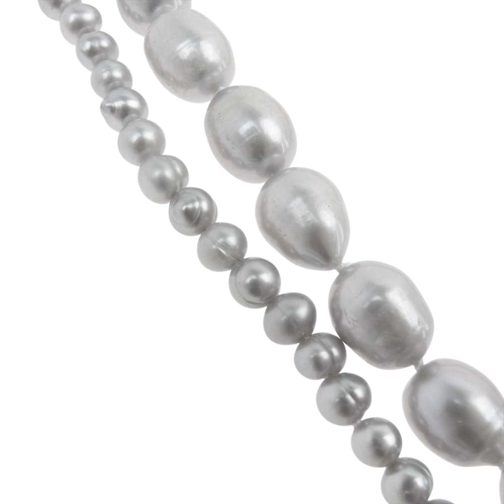 theory セオリー LUXE リュクス 03-9160833 ロング パール ネックレス シルバー系【中古】