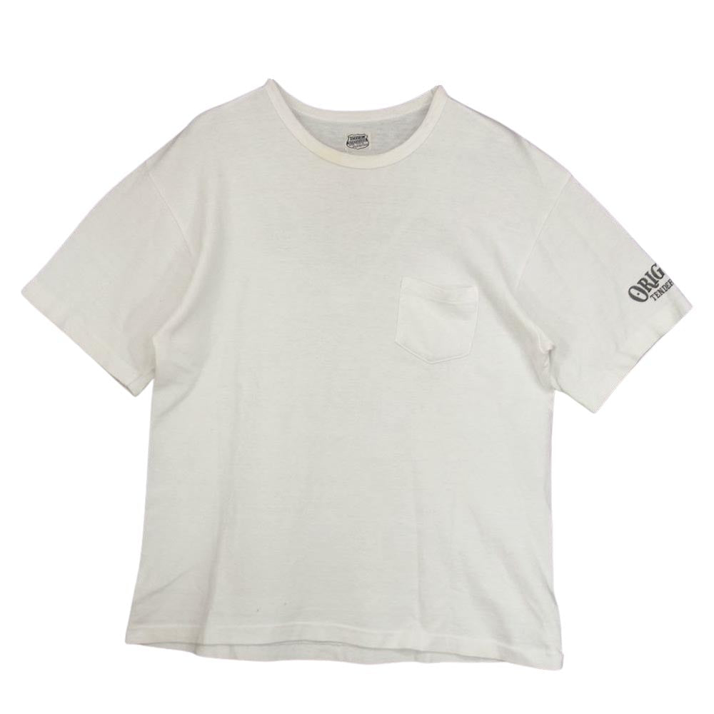 TENDERLOIN テンダーロイン T-TEE POCKET ポケット バックプリント 半袖 Tシャツ ホワイト系【中古】