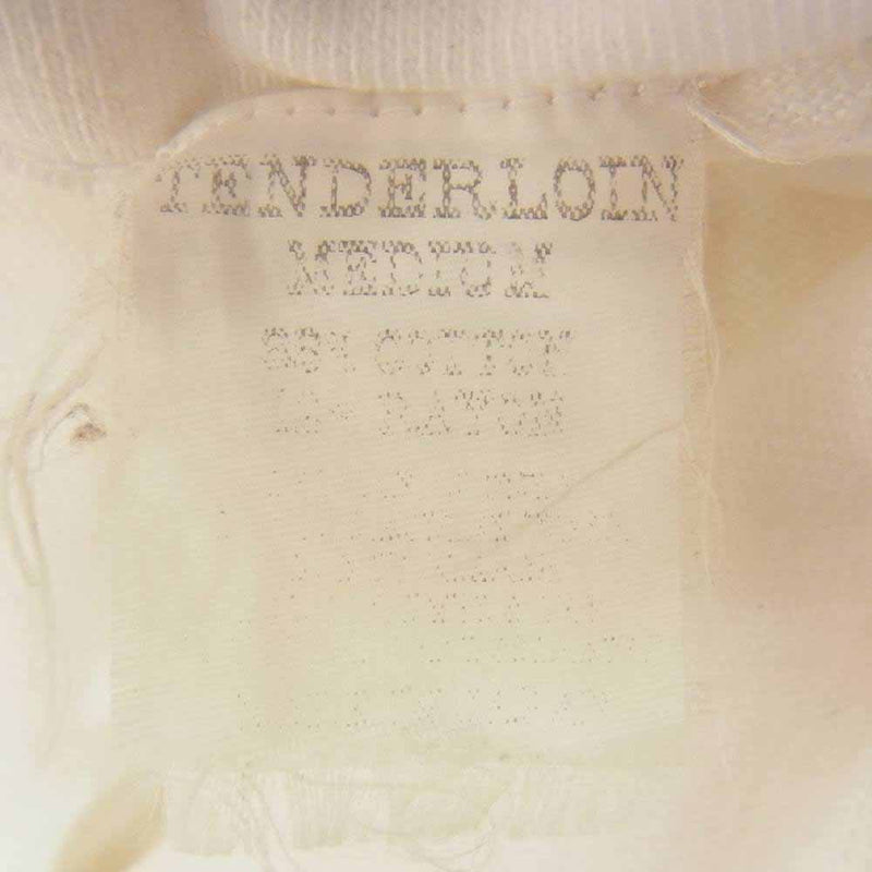 TENDERLOIN テンダーロイン T-TEE POCKET ポケット バックプリント 半袖 Tシャツ ホワイト系【中古】