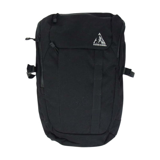 HYSTERIC GLAMOUR ヒステリックグラマー ガール ロゴ リュック バックパック ブラック系【中古】