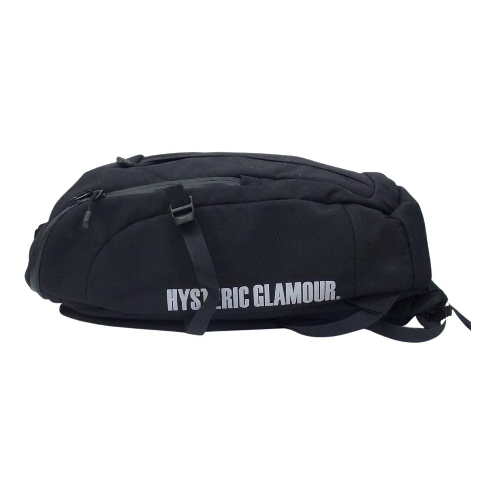HYSTERIC GLAMOUR ヒステリックグラマー ガール ロゴ リュック バックパック ブラック系【中古】