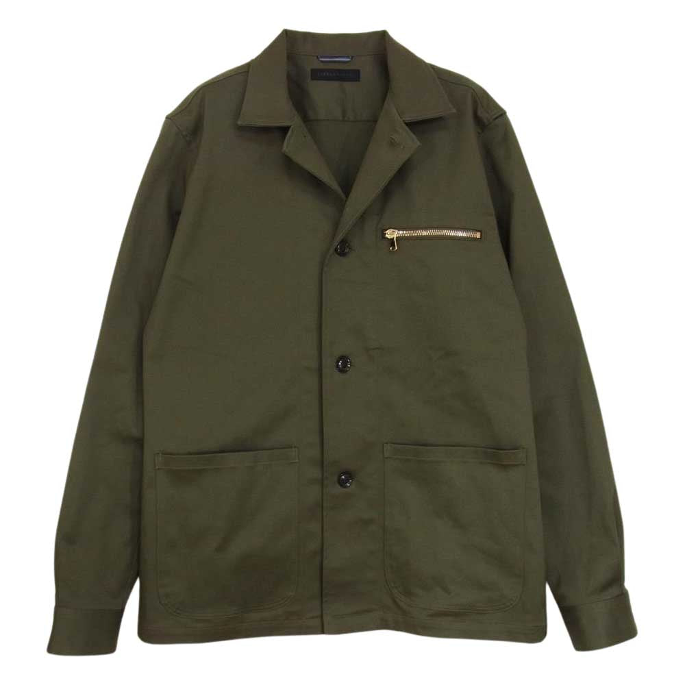 junhashimoto ジュンハシモト 1062110003 SV03 ZIP SHIRTS JACKET ジップ シャツジャケット カーキ系 3【中古】